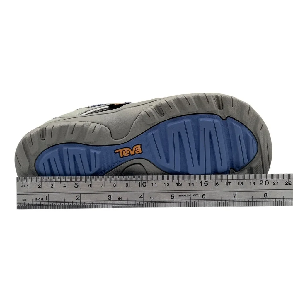 Teva Manatee Youth Girls Sport Sandals Size 1 Gray‎ Lavender Closed Toe Shoes